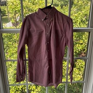 Uniqlo XS 100% Cotton Red Button Down. Great Condition